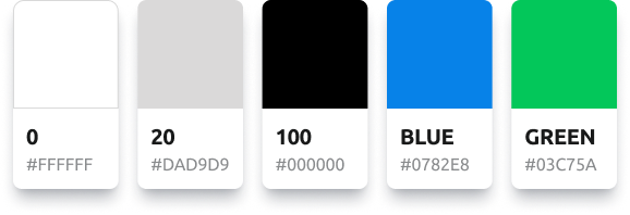 식물도감 메인컬러와 포인트컬러