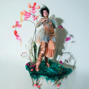 팀워커의 작품사진2 꽃위에 서있는 기묘한 생김새의 여자 전신
